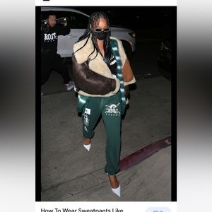 Brain dead sweatpants worn by Rihanna xs